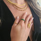 Bague Green Baguette Cut
