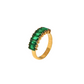 Bague Green Baguette Cut