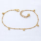 Gold plated anklet