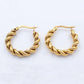 Gold plated earings