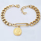 Gold plated bracelet