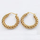Gold plated earings