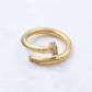 Gold plated ring
