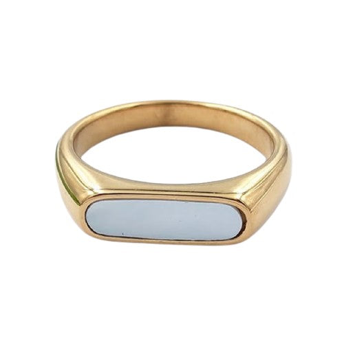 White Shell Ring