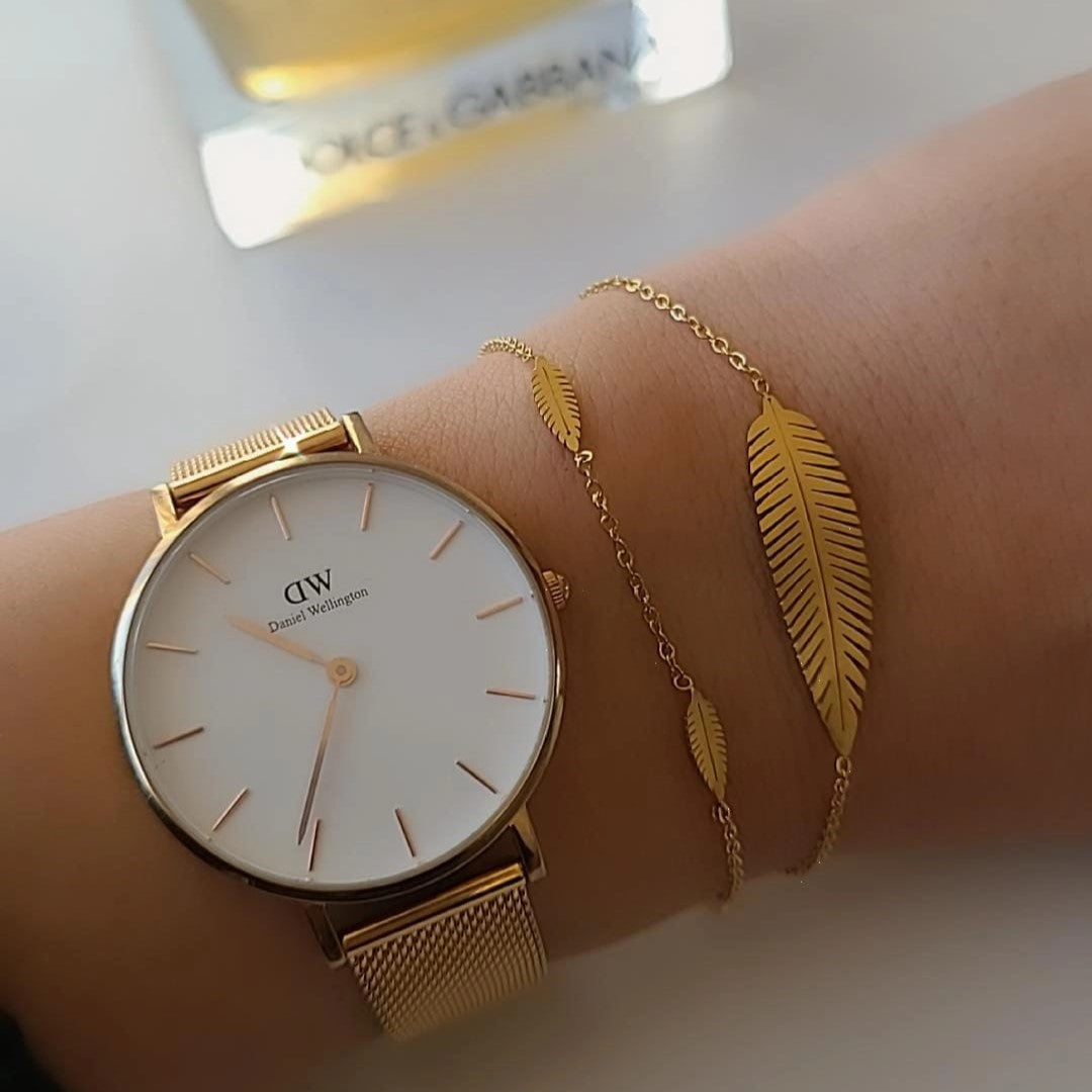 Bracelet Feuilles d'Or