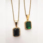 Gold plated necklaces with pendant