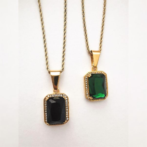 Gold plated necklaces with pendant