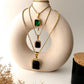 Gold plated necklaces with pendant